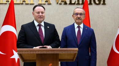 KKTC Meclis Başkanı Ziya Öztürkler Malatya Valiliğini Ziyaret Etti