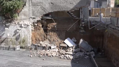 Tahliye Edilerek Mühürlenen Binada Duvar Çöktü!