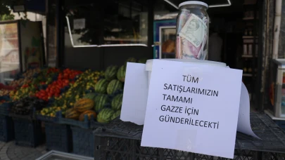 Malatyalı Esnaf Erdal Dönmez Günlük Kazancını Filistin’e Bağışladı