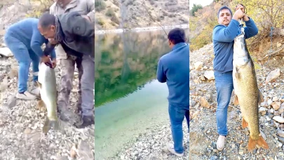 Barajın Sırlarını Ortaya Çıkaran Dev Balık! 32,7 Kilo