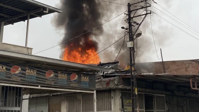 Malatya Sanayi Sitesinde Çatı Yangını Korku Dolu Anlar Yaşattı