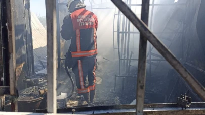 Malatya’da konteynerde yangın