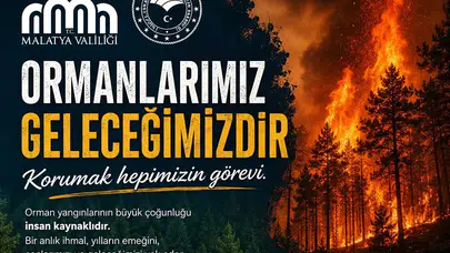 Malatya Valiliği’nden Kritik Orman Yangını Uyarıs