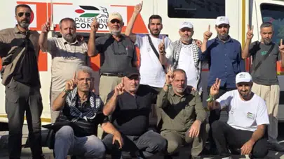 Malatya’dan Filistin Konvoyuna Katılacak 9 Kişi Dualarla Uğurlandı