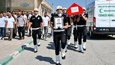 Malatyalı Polis Memuru Ahmet Kataroğlu Son Yolculuğuna Uğurlandı