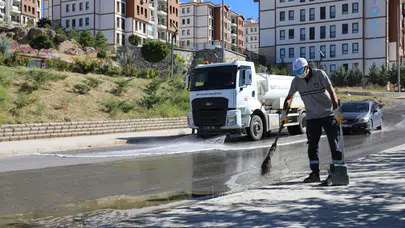 Battalgazi'de Temizlik Çalışmaları Farklı Noktalarda Sürüyor