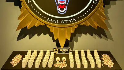 Malatya'da Narkotik Operasyonu: 2 Bin 920 Sentetik Hap