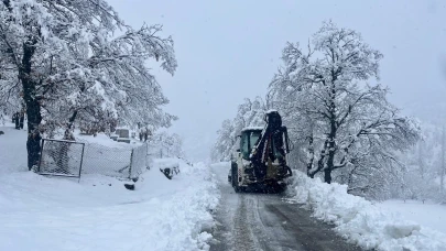 Doğanşehir’de kar kalınlığı 60 santimetreye ulaştı