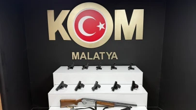 Malatya’da Ruhsatsız Silah Operasyonu: 12 Tabanca Yakalandı