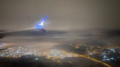 Kar Engeli: Ankara-Malatya Uçağı İki Kez Pas Geçip Geri Döndü