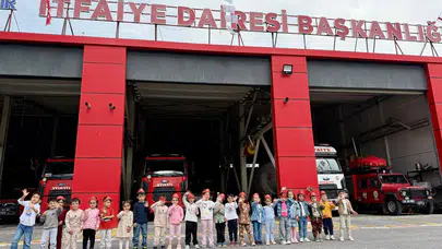 Küçük Öğrenciler, İtfaiyecilik Mesleğini Uygulamalı Olarak Tanıdı