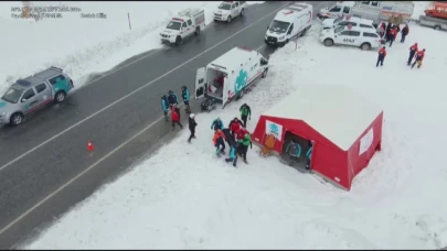 Malatya’da Gerçeği Aratmayan Çığ Tatbikatı: 86 Personel Katıldı