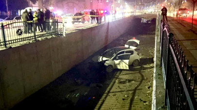 Malatya’da Korkutan Kaza: Otomobil Sulama Kanalına Uçtu