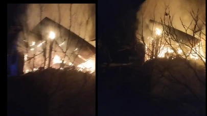 Darende Sandıkkaya’da gece yarısı korkutan ev yangını: İtfaiye faciayı önledi!