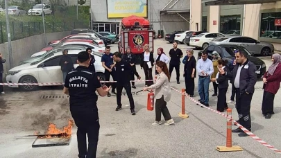 Yeşilyurt Hastanesi Personeline Yangın Eğitimi Verildi