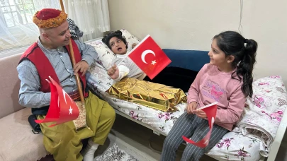 Keloğlan, 23 Nisan Sevincini Özel Çocukların Evine Taşıdı