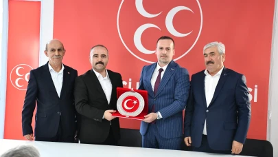 MAGİNDER’den Çiçeği Burnunda MHP İl Başkanı Şengönül’e Ziyaret