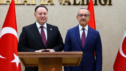 KKTC Meclis Başkanı Ziya Öztürkler Malatya Valiliğini Ziyaret Etti
