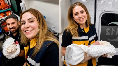 Kubbe Dağı’nda Ambulansta Doğum Sevinci