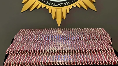 Malatya’da Narkotik Operasyonu: 28 Bin 630 Sentetik Hap Yakalandı