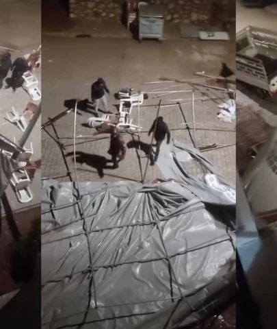 Malatya Doğanşehir Fırtına: Taziye Çadırı Uçtu