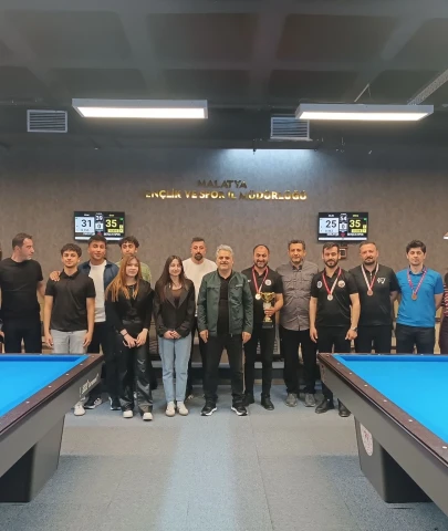Malatya’da 23 Nisan Bilardo Şampiyonası Tamamlandı