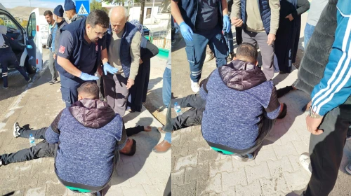 Darende’de Motosikletle Otomobil Çarpıştı: 1 Yaralı