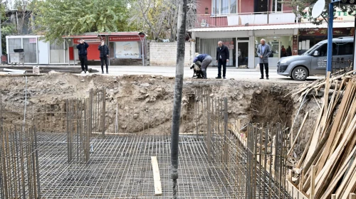Yeşilyurt Dilek Merkez Camii Temeli Dualarla Atıldı