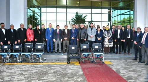 MAGİNDER Eğitim Araştırma Hastanesine 50 Tekerlekli Sandalye Bağışı
