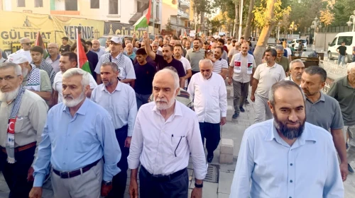 Malatya’da Gazze için yürüyüş ve basın açıklaması