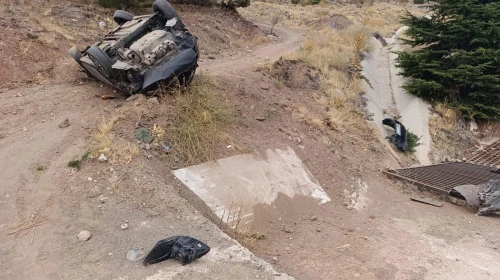 Malatya’da otomobil su kanalına girip ağaca çarptı: 1 yaralı
