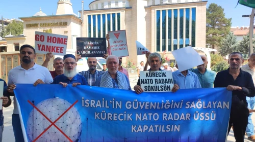 Malatya'da Kürecik Üssü ve İsrail politikalarına tepki