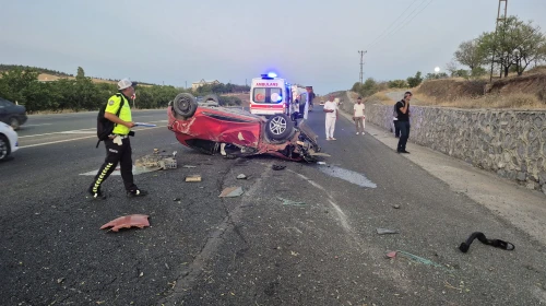 Malatya-Elazığ yolunda tek araçlı kaza: sürücü yaralandı