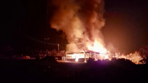 Hekimhan'da Korkutan Yangın: Ev Kullanılamaz Hale Geldi