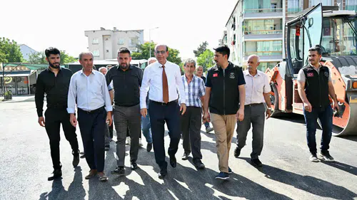 Başkan Geçit'ten Çavuşoğlu'ndaki Asfalt Çalışmalarına İnceleme