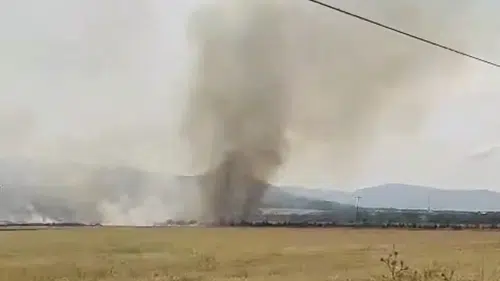 Yeşilyurt Belediyesi AR-GE Sahasında Korkutan Yangın