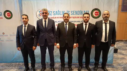 Öz Sağlık-İş Malatya Şubesi'nde Mustafa Türkoğlu Güven Tazeledi