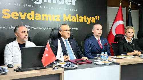 Vali Seddar Yavuz MAGİNDER Yönetim Kurulu Toplantısına Katıldı