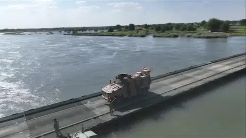Malatya 2. Ordu Komutanlığından Suriye'ye Yüzer Köprü