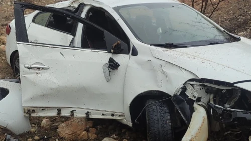 Malatya Doğanşehir Trafik Kazası: Otomobil Şarampole Devrildi