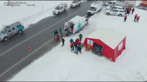 Malatya’da Gerçeği Aratmayan Çığ Tatbikatı: 86 Personel Katıldı