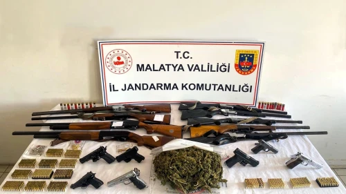 Malatya Jandarmasından Silah ve Uyuşturucu Operasyonu: 22 Gözaltı
