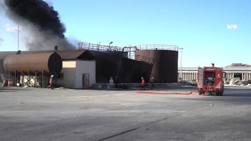 Yakınca Karayolları Şefliği Sahasında Yangın Panigi