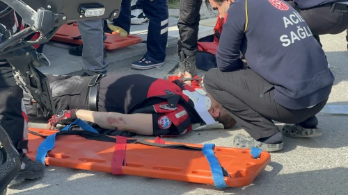 Malatya’da Korkutan Kaza: Motosikletli Yunus Polisleri Otomobille Çarpıştı