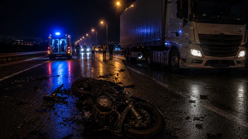 Tırla Çarpışan Motosiklet Sürücüsü Hayatını Kaybetti