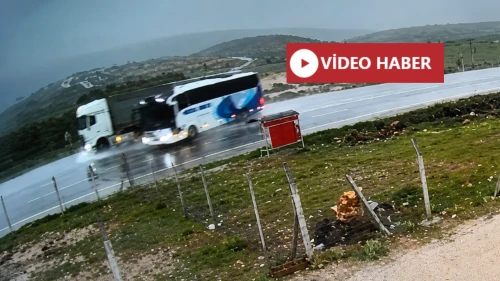 Otobüs Kazasının Görüntüleri Ortaya Çıktı: Sollama Yaparken Kontrolden Çıkmış