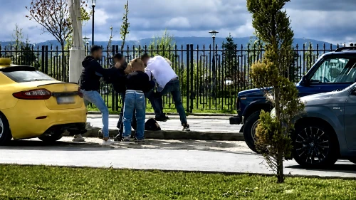 Çevreyolunda Sürücüler Arasında Tekme Tokat Kavga Kamerada