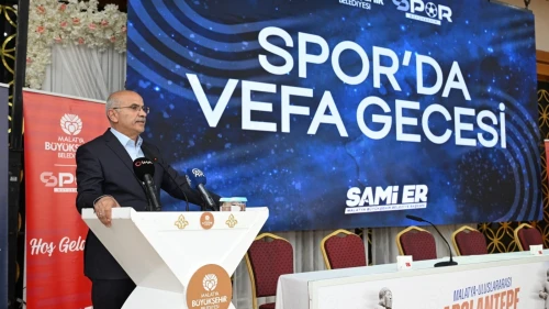 Malatya'da Spor'da Vefa Gecesi: 68 Branşa Ödül Verildi