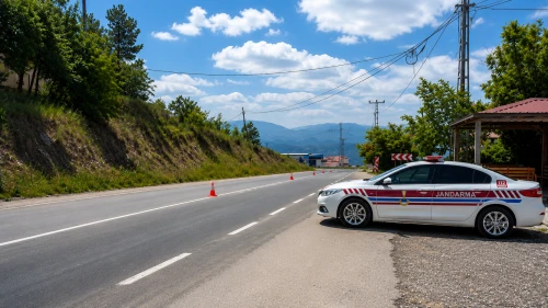 Malatya'da Jandarma Ekiplerinden Emniyet Kemeri Denetimi