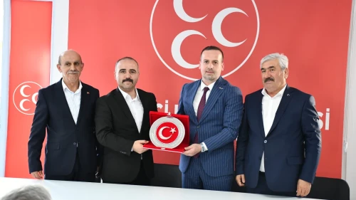 MAGİNDER’den Çiçeği Burnunda MHP İl Başkanı Şengönül’e Ziyaret